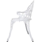 Gardeon Victorian Outdoor Bench Garden Park Patio Lounge Chair Seat - White