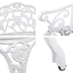 Gardeon Victorian Outdoor Bench Garden Park Patio Lounge Chair Seat - White