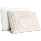 Giselle Bedding 2 x 100% Natural Latex Pillows, Firm & Springy Pillow with Cover