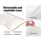 Giselle Bedding 2 x 100% Natural Latex Pillows, Firm & Springy Pillow with Cover