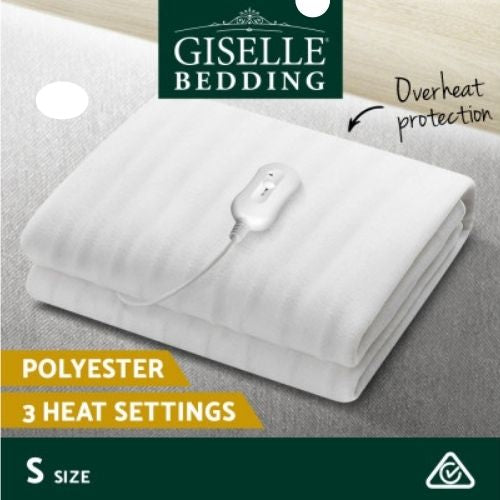 Giselle Fully Fitted Electric Blanket Heated Pad Winter Cover 3 Setting - Single