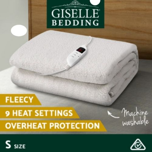 Giselle Fully Fitted Electric Blanket Heated Pad Winter Cover 9 Setting - Single