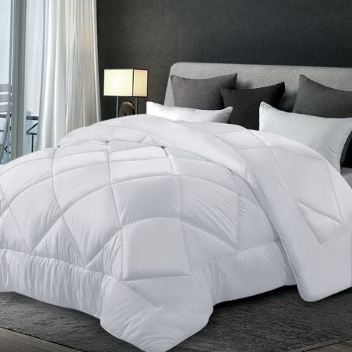 Giselle Queen Bed 700GSM Quilt Microfibre Bamboo Blanket Doona Duvet Comforter