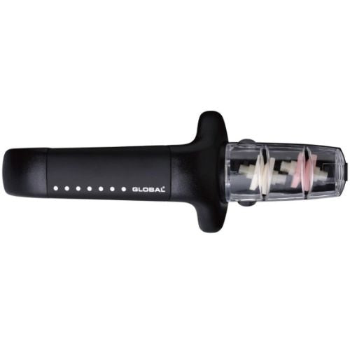 Global 2 Stage Ceramic Water Knife Sharpener - Black