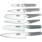 Global Zeitaku 7 Piece Knife Block Set, Made in Japan, Black