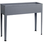 Greenfingers Garden Bed 100X80X30CM Galvanised Steel Raised Planter Standing Box
