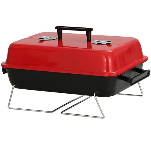 Grillz Portable Charcoal BBQ Grill Camping Barbecue Outdoor Cooking Smoker