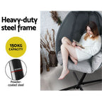 Hanging Egg Swing Seat Chair Outdoor Furniture Hammock Pod Lounge Chairs - Grey