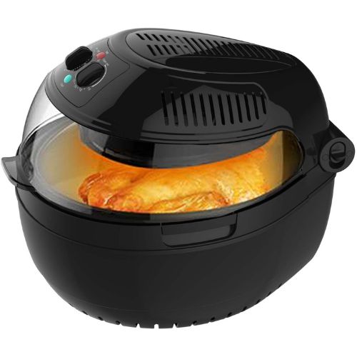 Healthy Choice Large Turbo Airfryer/Food Rotation Low Fat Cooking 1300W - Black