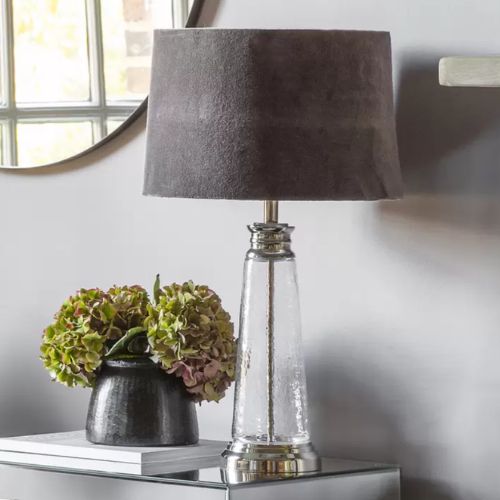Hudson Living Winslet Table Desk Lamp Luxury Bedside Lamp Living Room Light Grey