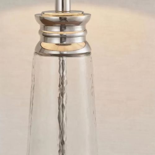 Hudson Living Winslet Table Desk Lamp with Grey Velvet Shade - Teal
