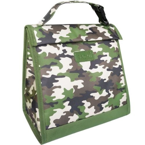 Insulated Junior Lunch Pouch Sachi Style 226 Cooler Carry Case Bag - Camo Green