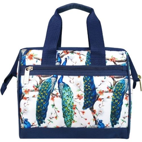 Insulated Lunch Bag Sachi Food Storage Portable Carry Tote Container - PEACOCKS