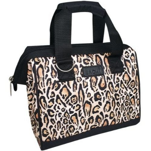 Insulated Lunch Bag Sachi Food Storage Portable Tote Container - LEOPARD PRINT