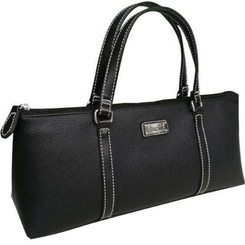 Insulated Wine Purse Sachi Cooler Tote Travel Bag Carrier Handbag - Black
