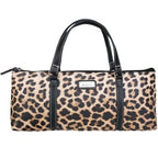 Insulated Wine Purse Sachi Cooler Travel Bag Carrier Handbag - Leopard Natural