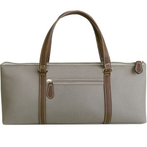 Insulated Wine Purse Sachi Tote Cooler Travel Bag Carrier Handbag - Taupe