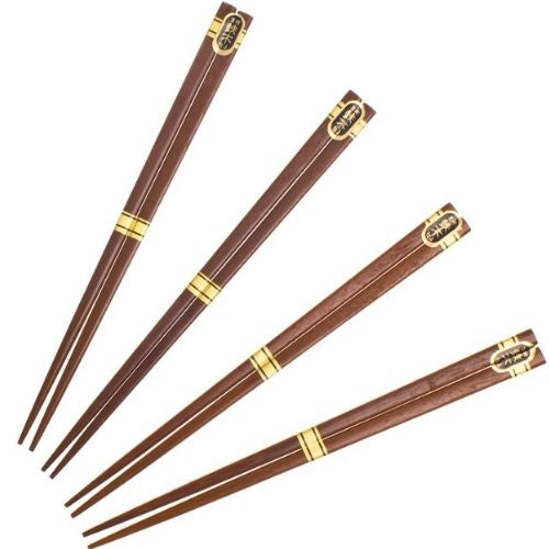 Ironwood Chopsticks Udon/Noodles Set of 4 Pairs Asian Cutlery D.Line