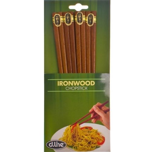 Ironwood Chopsticks Udon/Noodles Set of 4 Pairs Asian Cutlery D.Line