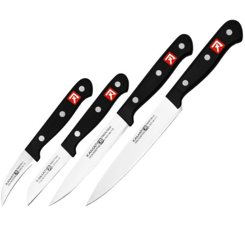 Kamati Gourmet Preparation Knife Set 4-Piece Stainless Steel Kitchen Knives