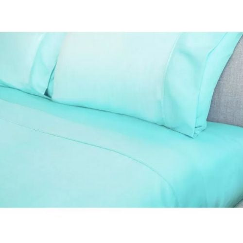 Kingtex 2000TC Bamboo Cooling King Bed Sheet Set Soft Hypoallergenic Sheets Aqua