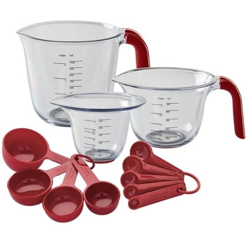 KitchenAid Measuring Cups, Spoon & Jugs Set Baking Cooking Utensils, 12 Pieces
