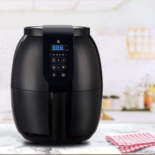 Kitchen Couture 3.5L Air Fryer Digital Display Oil Free Cooking - Black