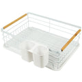 Kitchen Dish Drying Rack with Drainboard and Utensil Holder, Dishes Organiser