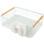 Kitchen Dish Drying Rack with Drainboard and Utensil Holder, Dishes Organiser