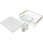 Kitchen Dish Drying Rack with Drainboard and Utensil Holder, Dishes Organiser