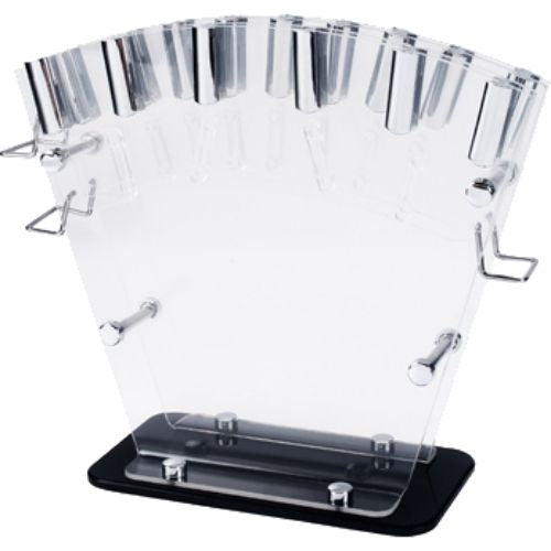 Kitchen Knives Set 17 Pieces With Acrylic Stand, Knife Sharpener & Scissors