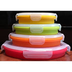 Kuvings Pack & Stack Silicone Collapsible Food Storage Containers 4 Pack - Round