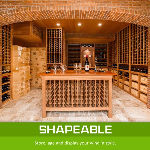 La Bella Timber Wine Rack Wooden Storage System Cellar Organiser Stand 42 Bottle