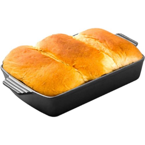 Lasagna Baking Roasting Pan Cast Iron Rectangle Bread Cake Baking Dish Pans 33cm