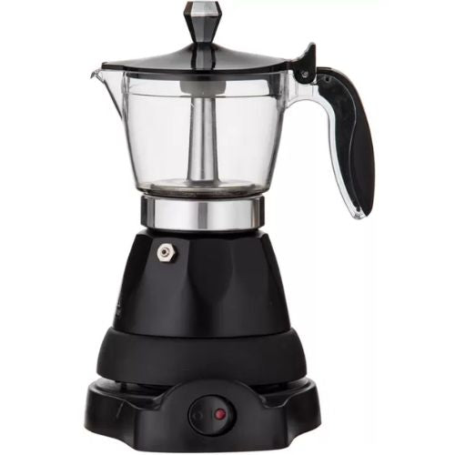 Leaf & Bean Electric Espresso Maker Italian Style Coffee Machine - Black/Silver