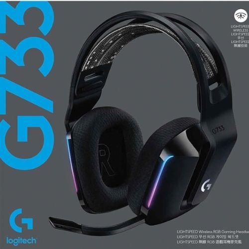 Logitech G733 Lightspeed Wireless LIGHTSYNC RGB Over-Ear Gaming Headset - Black