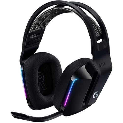 Logitech G733 Lightspeed Wireless LIGHTSYNC RGB Over-Ear Gaming Headset - Black