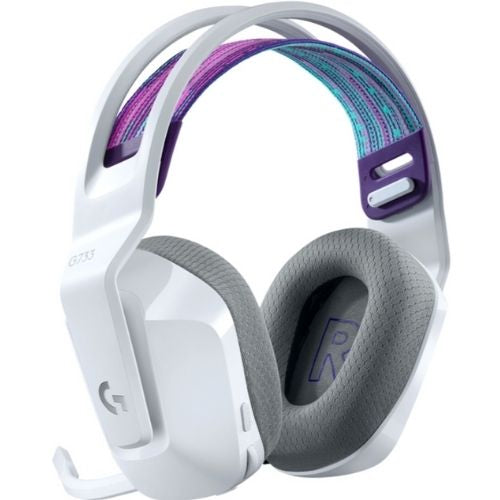 Logitech G733 Lightspeed Wireless LIGHTSYNC RGB Over-Ear Gaming Headset - White