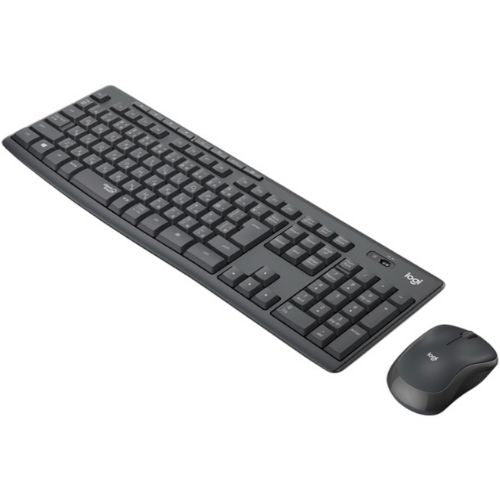 Logitech Wireless Keyboard and Mouse Combo SilentTouch Technology, MK295, Black