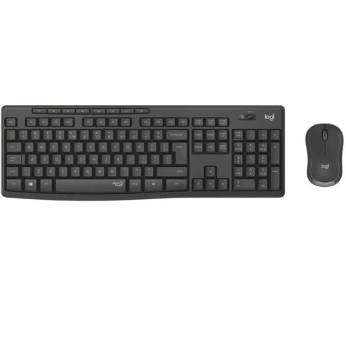 Logitech Wireless Keyboard and Mouse Combo SilentTouch Technology, MK295, Black