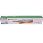 Marble Rolling Pin With Wooden Base Cradle For Pastries And Dough - Grey