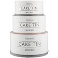 Mason Cash Innovative Kitchen Stackable/Nesting Cake Tins, White, Set of 3