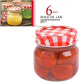 Mason Preserving Jars With Lid Storage Glass Jar Container 250ml - Set of 6