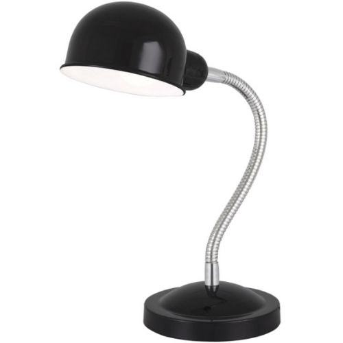 Maxx Desk Lamp Verve Design 48cm 40W Adjustable Flexible Gooseneck Metal - Black