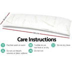 Memory Foam Full Body Pillow Soft Long Pillows With Removable Bamboo Pillowcase