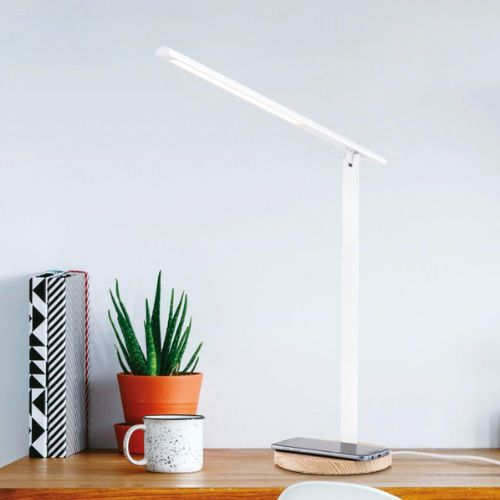 Mercator Harper LED Desk Lamp With Wireless Charger And USB Charging Port