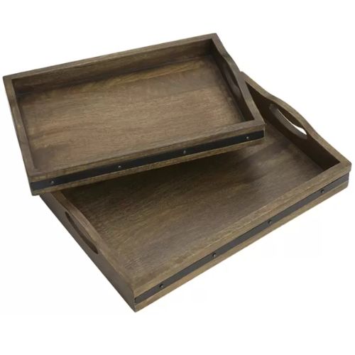 Mikasa Mango Wood Serving Trays 2 Piece Set