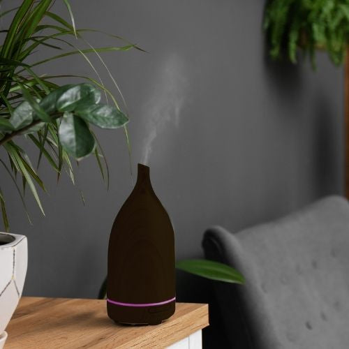 Milano Decor Aroma Diffuser Ultrasonic Humidifier Purifier 100ml And 3 Pack Oils