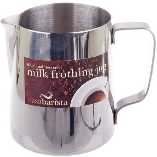 Milk Frothing Jug Coffee Pitcher Stainless Steel Container Casa Barista 600ml