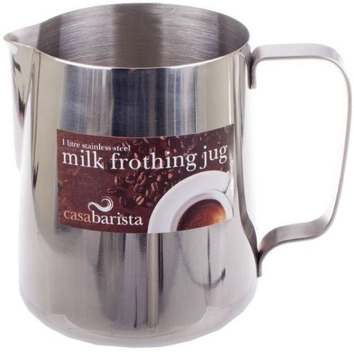 Milk Frothing Jug Coffee Pitcher Stainless Steel Container Casa Barista 900ml